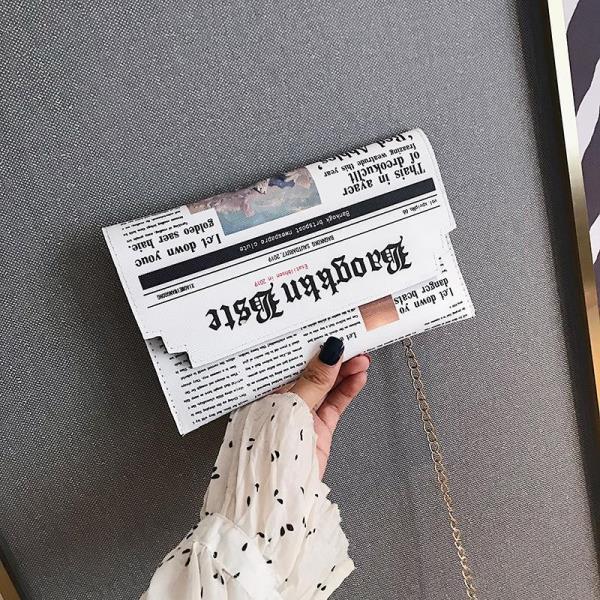 Chic Newspaper Envelope Crossbody Bag