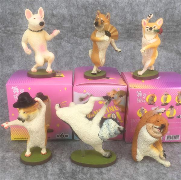 Cartoon Cat Dog Figurine Gachapon