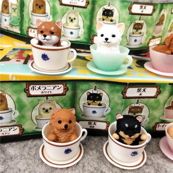 Cartoon Cat Dog Figurine Gachapon