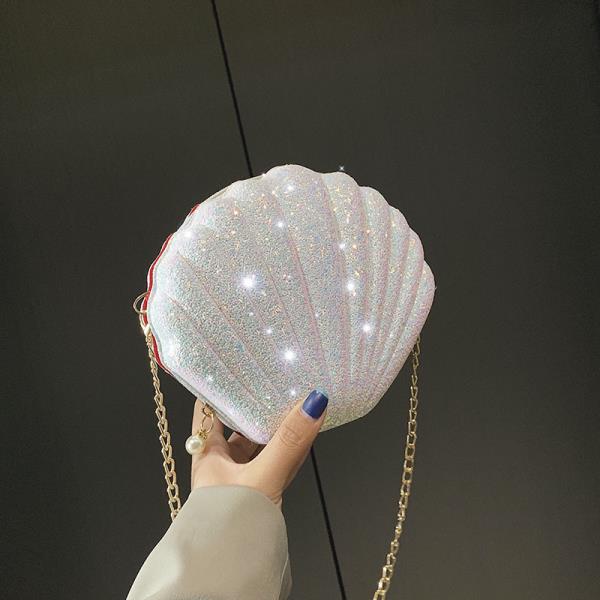 Shining Shell Evening Crossbody Bag