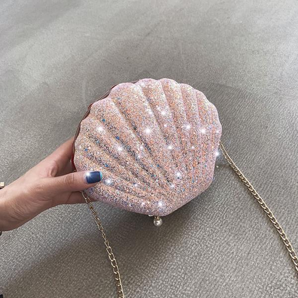 Shining Shell Evening Crossbody Bag