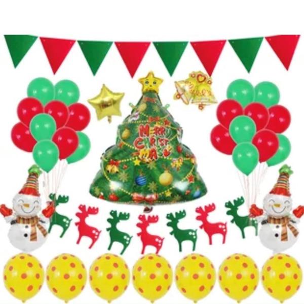 Christmas Decoration Foil Balloon Set