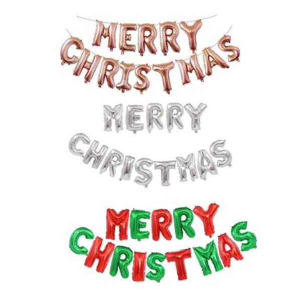 Christmas Foil Letter Balloon Banner