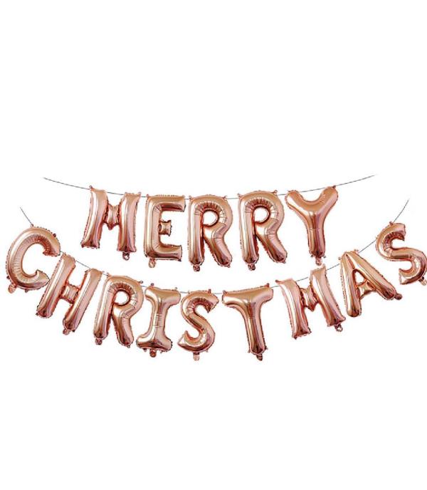 Christmas Foil Letter Balloon Banner