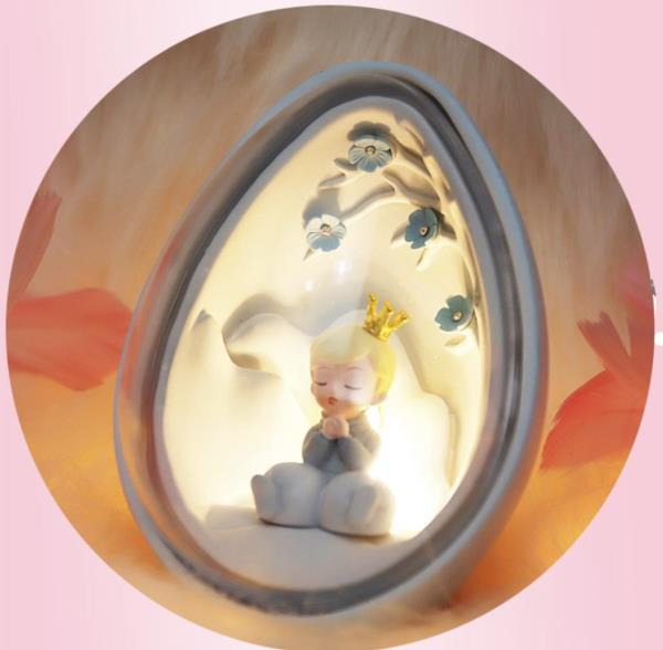 Cartoon Prince Princess Kids Night Light