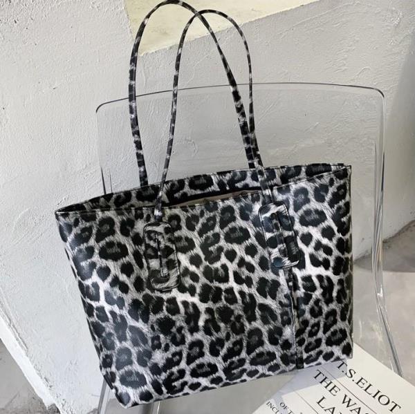 Large Leopard Zebra Print Tote