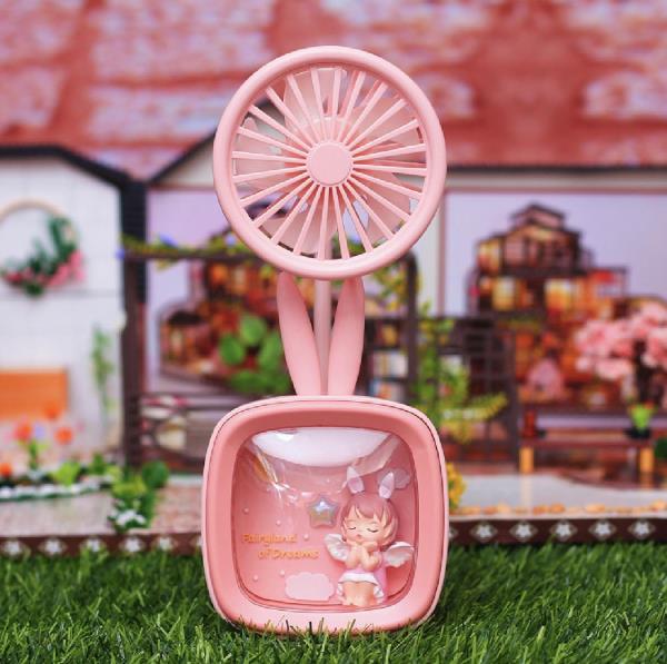 2 In 1 Mini Portable Kids Night Light Fan