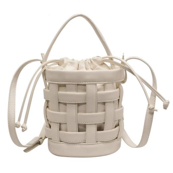 Woven Bucket Crossbody Bag