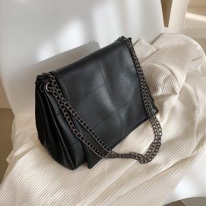 Glitter Sequin V Shape Flap Envelop Bag