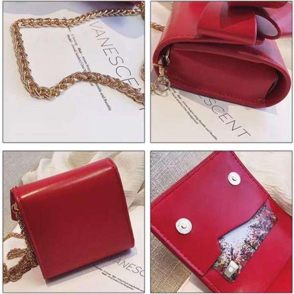 Red Bow Purse Crossbody Bag