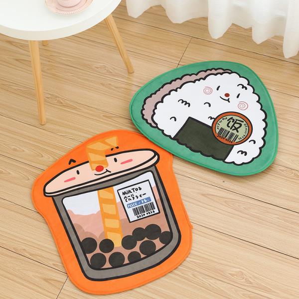 3 Pcs Cartoon Food Door Decoration Mat