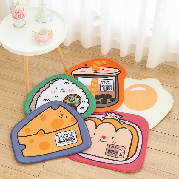 3 Pcs Cartoon Food Door Decoration Mat