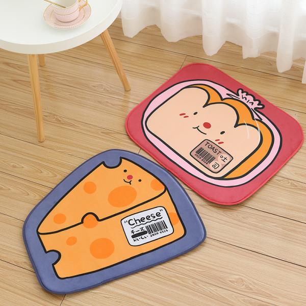 3 Pcs Cartoon Food Door Decoration Mat