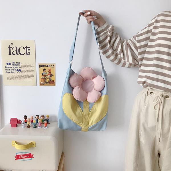 Casual Plush Flower Tote