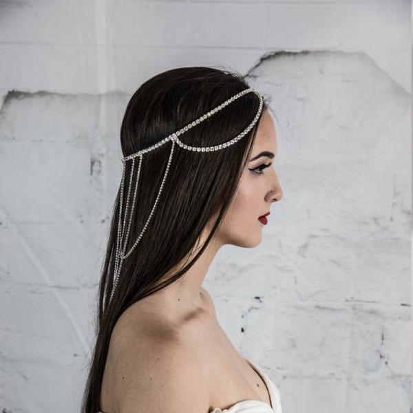 Crystal Tassel Long Hair Headband