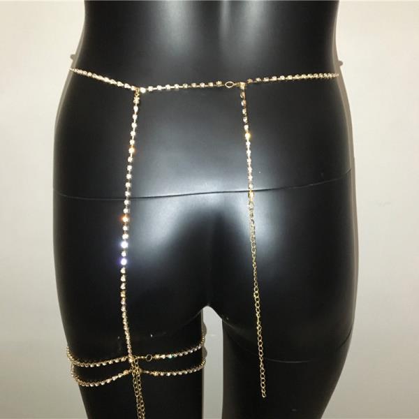 Crystal Waist Thigh Chain