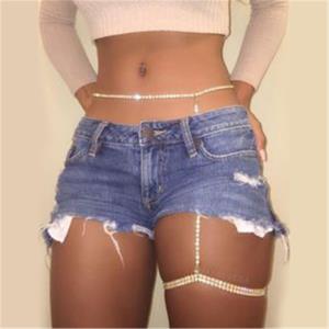 Rhinestone Skirt Hip Body Chain