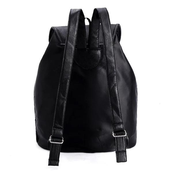 Large Capacity Black Drawstring Backpack