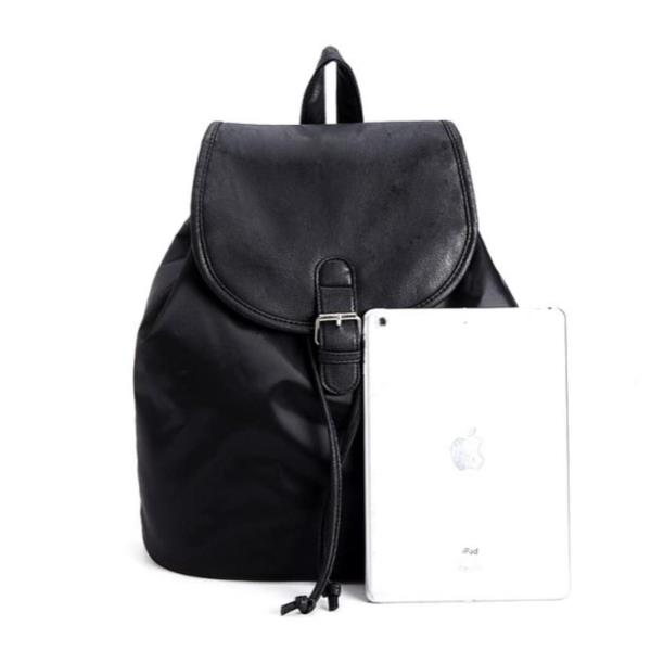 Large Capacity Black Drawstring Backpack