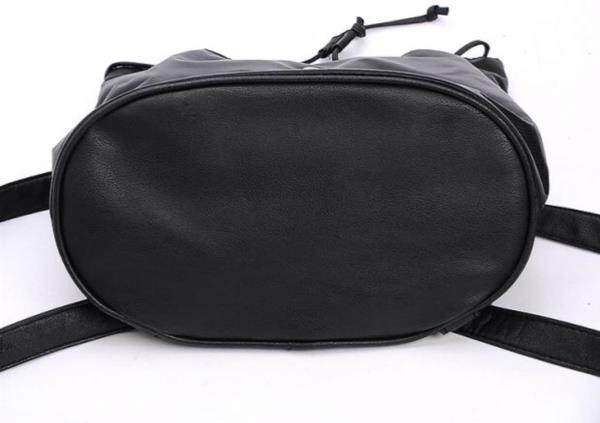 Large Capacity Black Drawstring Backpack