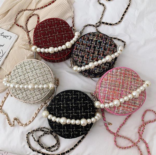 Round Pearl Handle Crossbody Bag