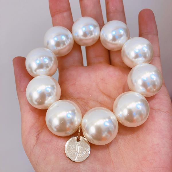 2 Way White Pearl Bracelet Hair Tie