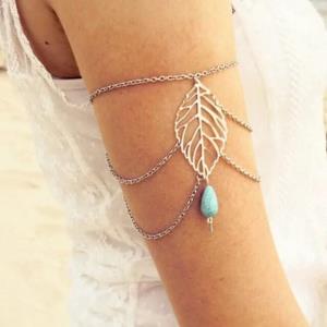 Silver Multi Layer Arm Cuff Band Armlet