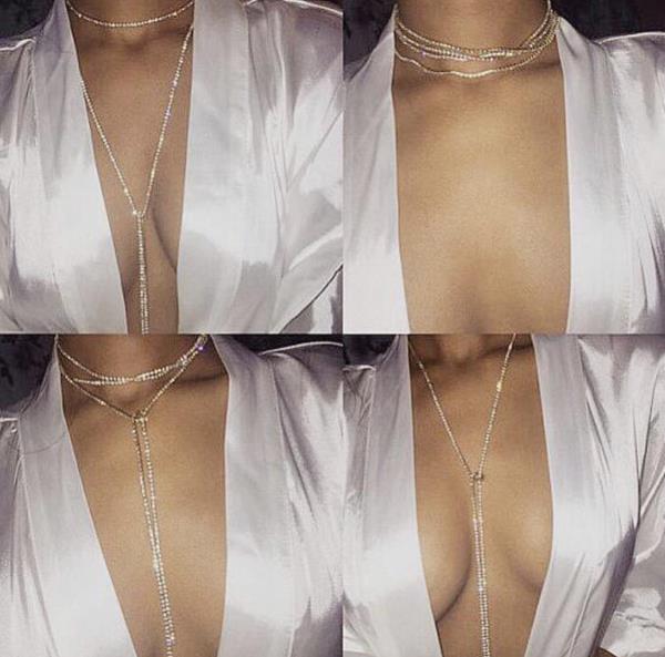 Crystal Simple Long Necklace