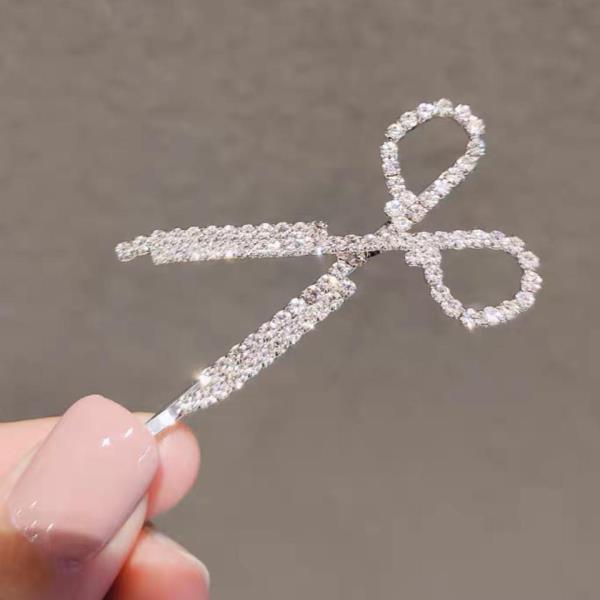 Shimmering Scissor Shaped Hair Pin