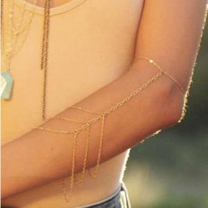 Bohemian Crystal Tassel Armlet Bracelet