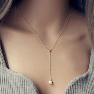 Gold Hollow Waterdrop Tassel Necklace