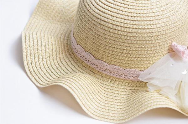 Pink Flower Kids Sun Hat