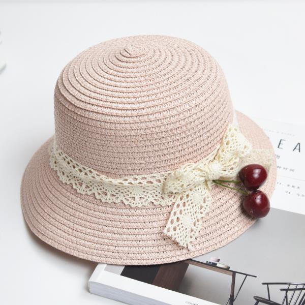 Pink Flower Kids Sun Hat