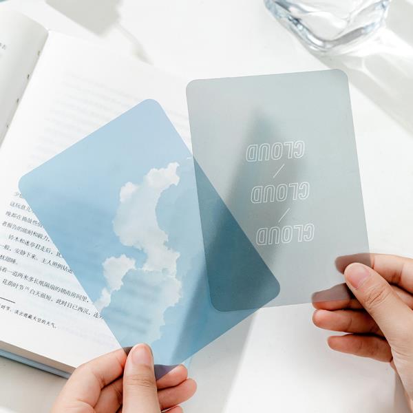 6 Pcs Transparent Sky Bookmarks