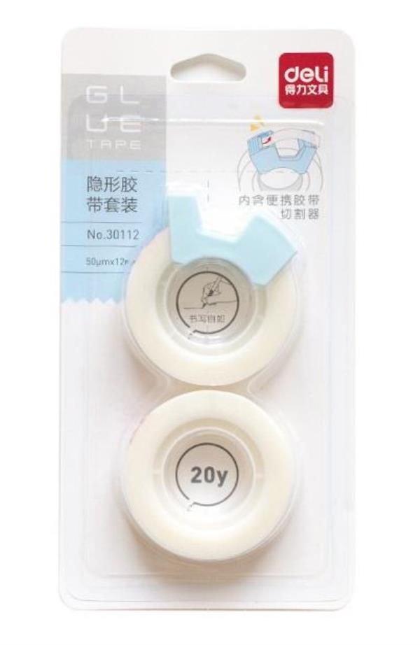 2 Rolls Deli Transparent Mark Tape