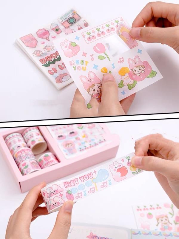 Cartoon Scrapbook Decorating Stickers Box