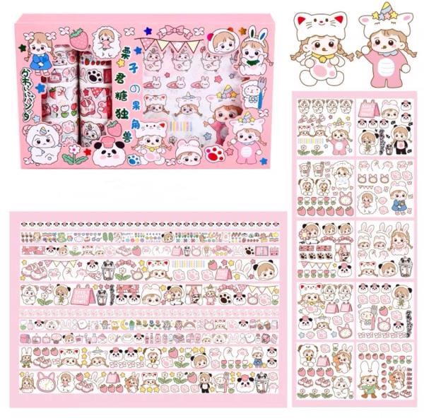 Cartoon Scrapbook Decorating Stickers Box