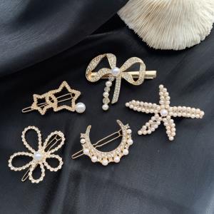 5 Star Shell Braid Leaf Mini Circle Hair Pins