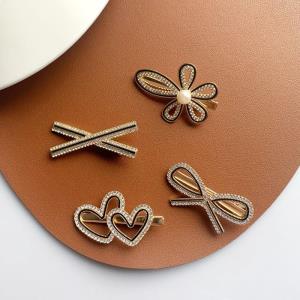 Kids Bow Knot Pendant Bell Hair Pins