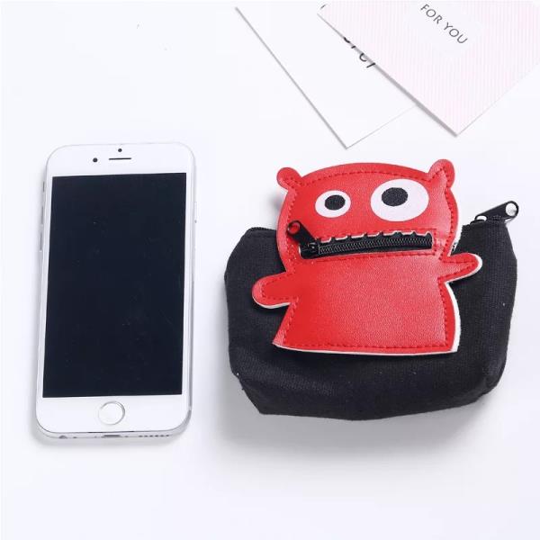 2 In 1 Canvas Monster Coin Purse