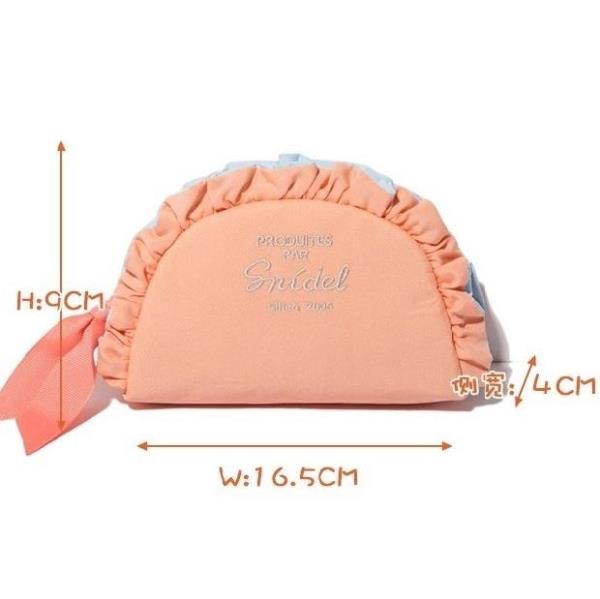 Snidel Orange Lace Makeup Bag