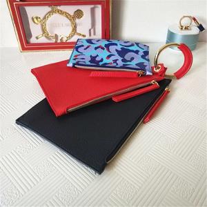 Red Heart PU Leather Makeup Bag