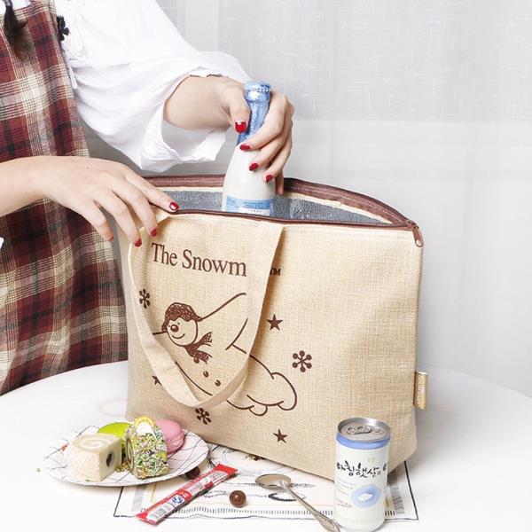 Snowman Insulated Large Picnic Bag