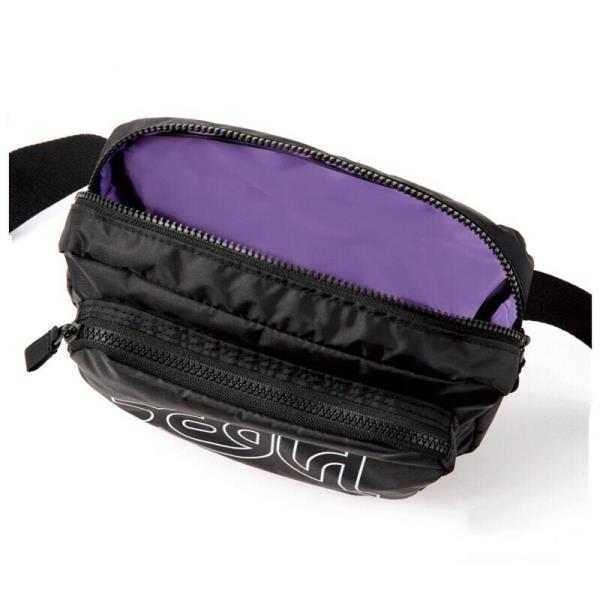 2 Pcs Black Chest Waist Bag Purse Set