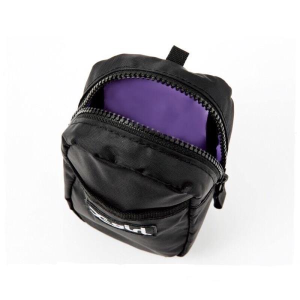 2 Pcs Black Chest Waist Bag Purse Set