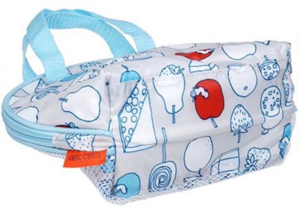 Cartoon Blue Insulated Cooler Lunch Bag