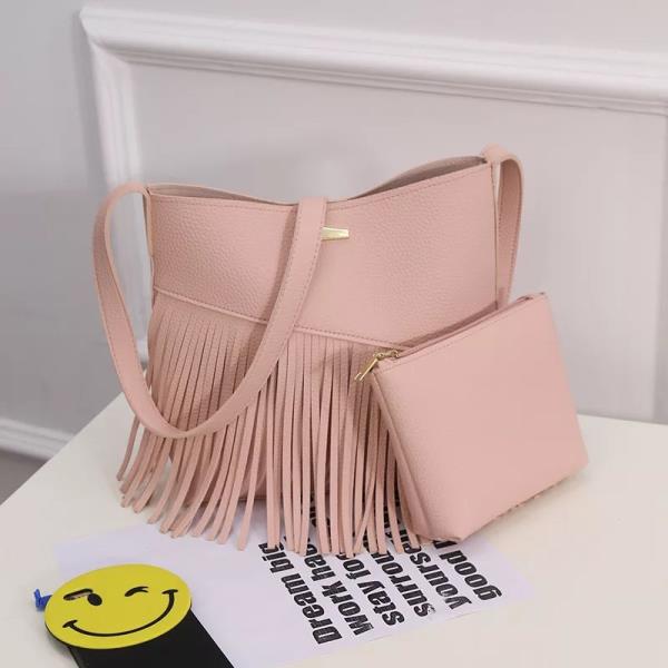 2 Pcs Tassel Crossbody Cosmetic Bags Set