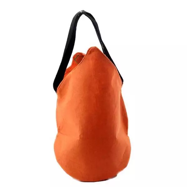 Cartoon Orange Pumpkin Felt Tote