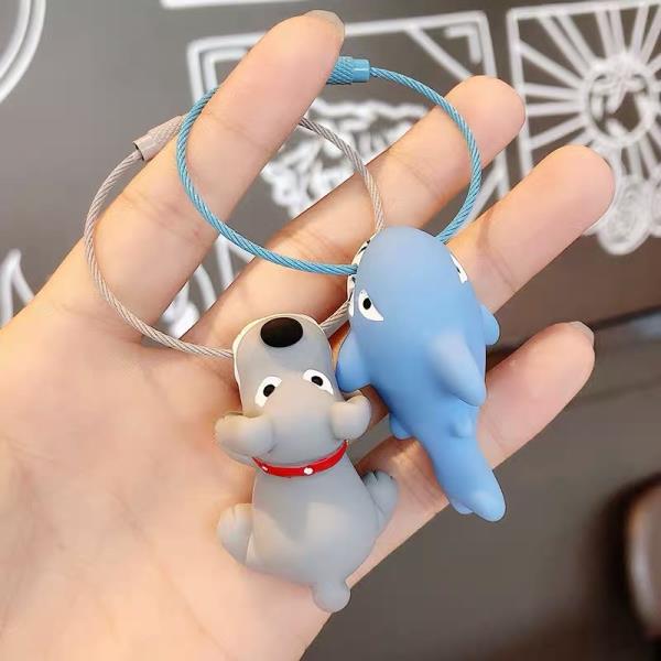 Cartoon Resin Animal Keyring