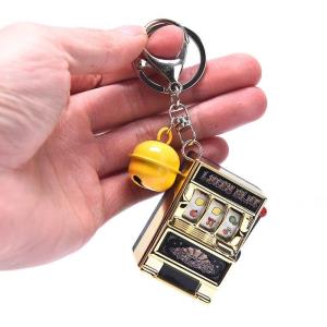 Fun Toy Fruit Slot Machine Key Chain